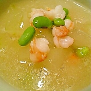 冬瓜と海老のとろとろ中華スープ♪